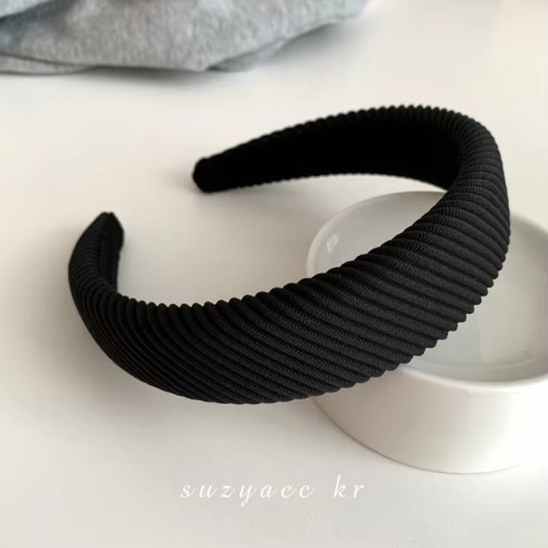 New Fashion Hair Hoop Hair Bands for Women Girls Flower Solid Color Headbands Designer Wide Hairband Hair Accessories Headwear