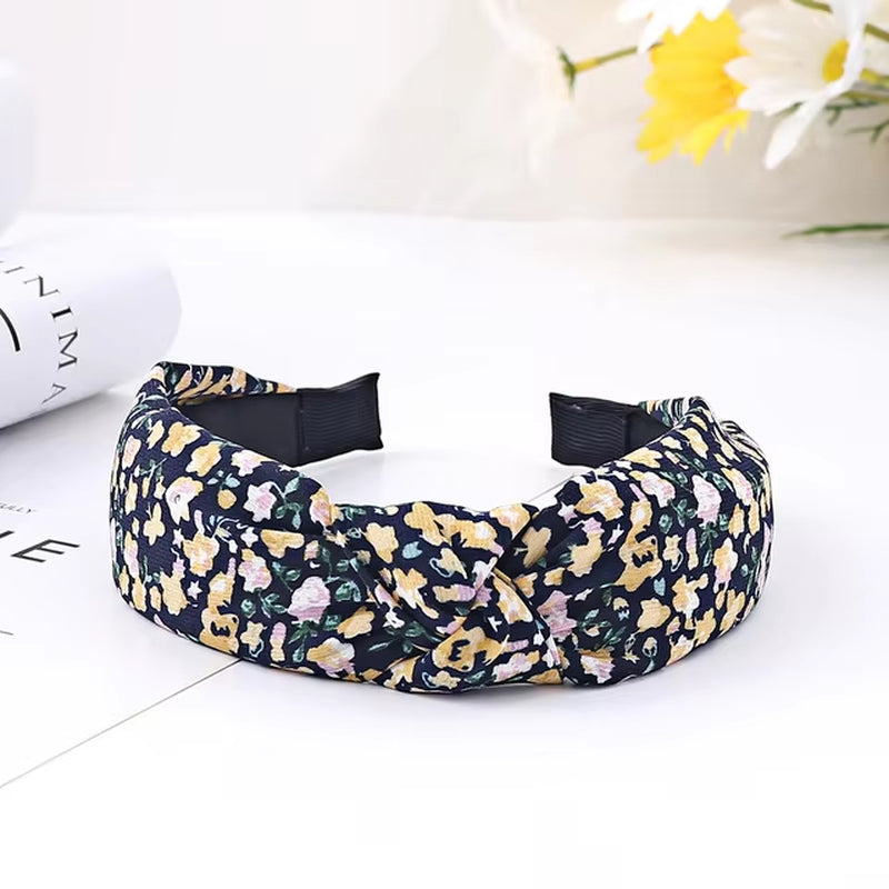 New Fashion Hair Hoop Hair Bands for Women Girls Flower Solid Color Headbands Designer Wide Hairband Hair Accessories Headwear