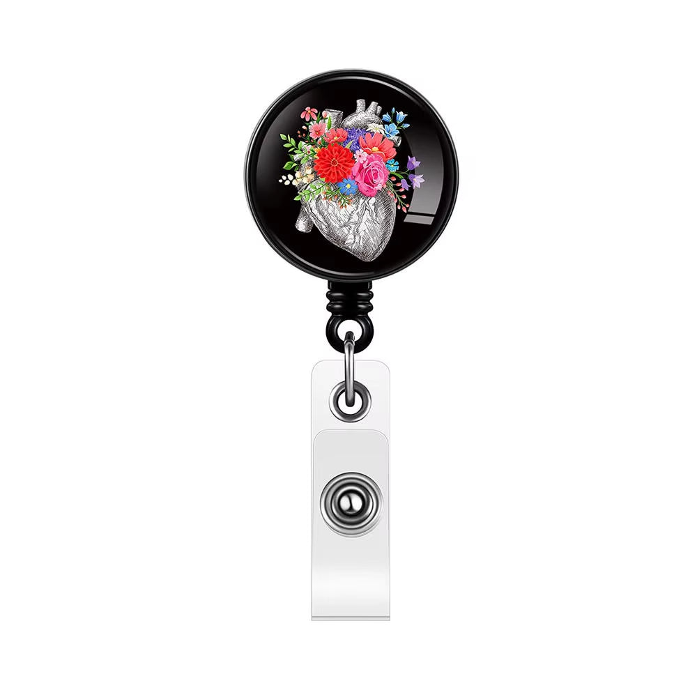 Creative Retractable X-Ray Badge Reel Radiology Badge Reel Holder Badge Reel Nurse Doctor Student Card Reel Clip Office Supplies