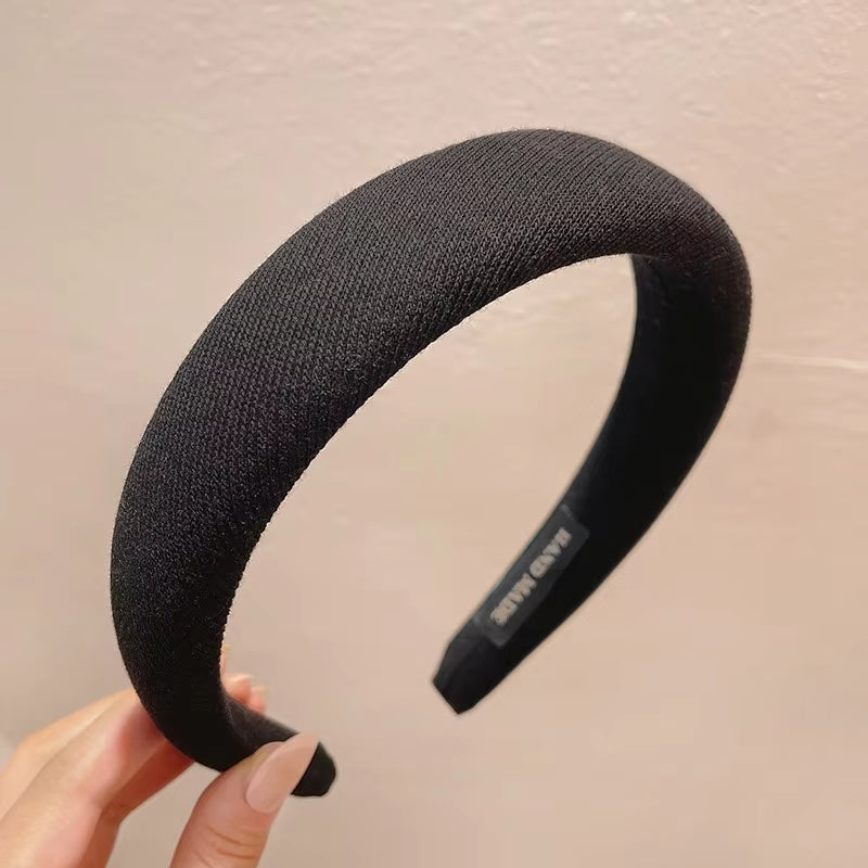 New Fashion Hair Hoop Hair Bands for Women Girls Flower Solid Color Headbands Designer Wide Hairband Hair Accessories Headwear