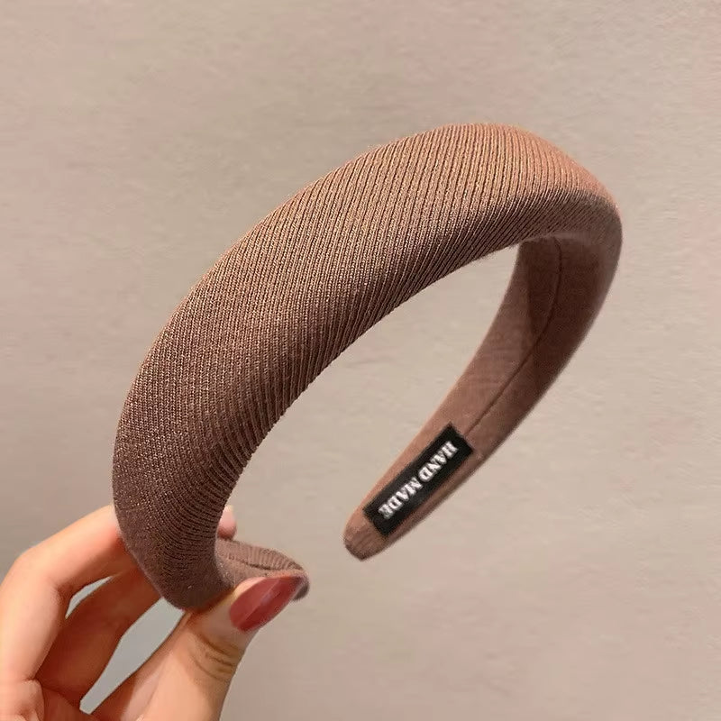 New Fashion Hair Hoop Hair Bands for Women Girls Flower Solid Color Headbands Designer Wide Hairband Hair Accessories Headwear