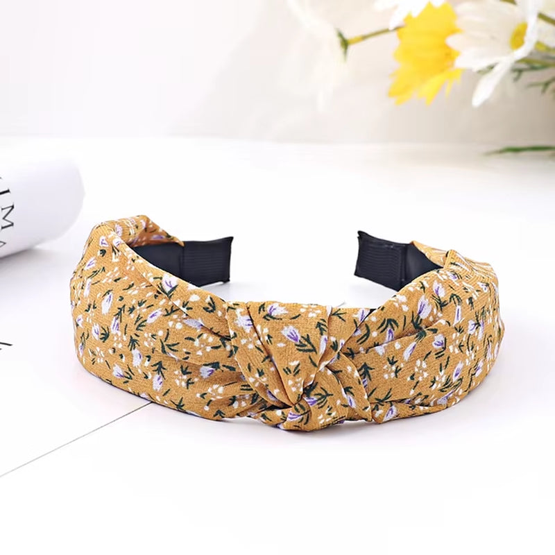 New Fashion Hair Hoop Hair Bands for Women Girls Flower Solid Color Headbands Designer Wide Hairband Hair Accessories Headwear