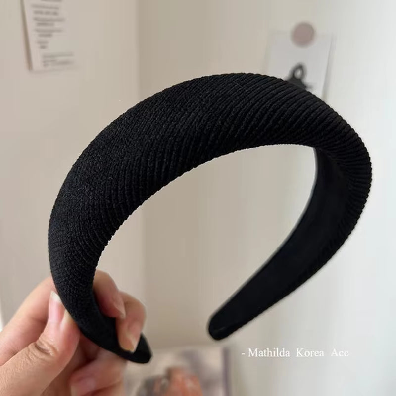 New Fashion Hair Hoop Hair Bands for Women Girls Flower Solid Color Headbands Designer Wide Hairband Hair Accessories Headwear