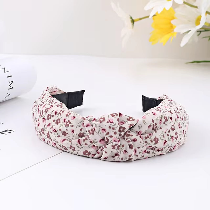 New Fashion Hair Hoop Hair Bands for Women Girls Flower Solid Color Headbands Designer Wide Hairband Hair Accessories Headwear