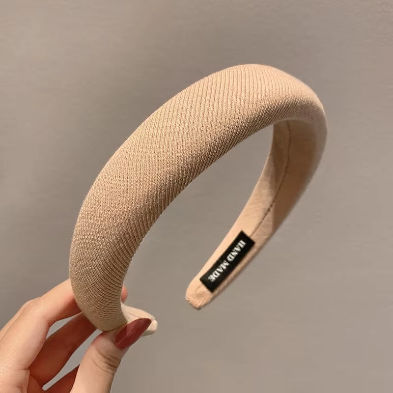 New Fashion Hair Hoop Hair Bands for Women Girls Flower Solid Color Headbands Designer Wide Hairband Hair Accessories Headwear