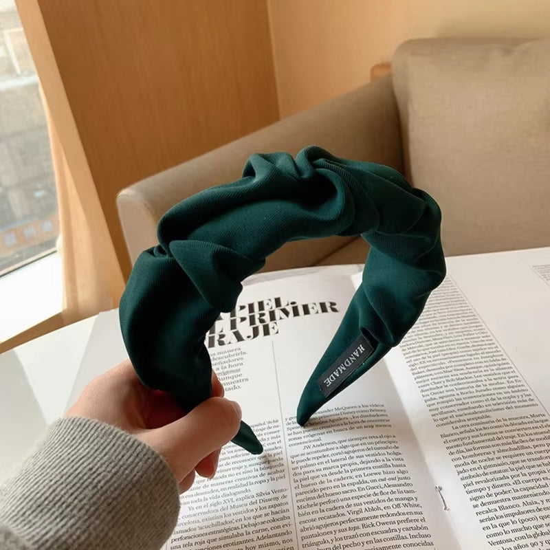 New Fashion Hair Hoop Hair Bands for Women Girls Flower Solid Color Headbands Designer Wide Hairband Hair Accessories Headwear