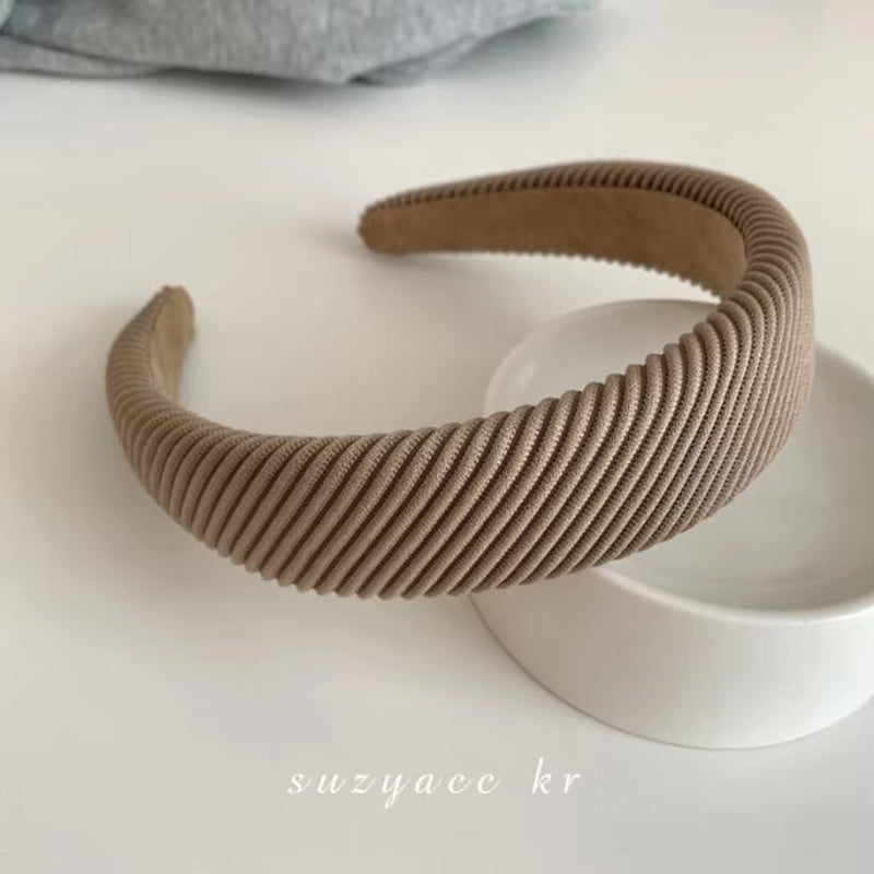 New Fashion Hair Hoop Hair Bands for Women Girls Flower Solid Color Headbands Designer Wide Hairband Hair Accessories Headwear